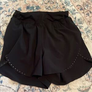 Lululemon Athletica Black Fast and Free shorts